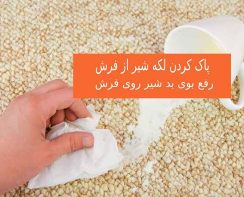 پاک کردن لکه شیر از فرش